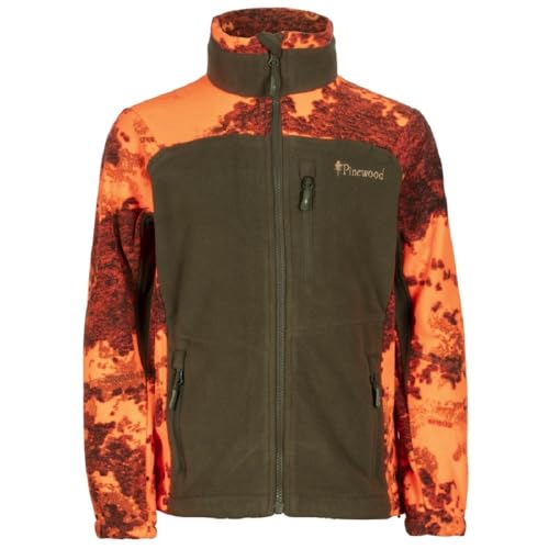 Pinewood 8961 Furudal Hunters Camou Kids Fleece Jacket Strata Blaze/H.Green (992) 116 von Pinewood