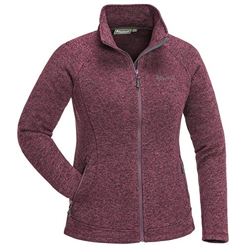 Pinewood 9372 Gabriella Damen Strick Fleecejacke Pflaume Melange(586) M von Pinewood