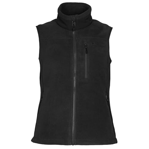 Pinewood Ärmellose Fleeceweste Damen Schwarz - Aus 100% Übergebliebenen Stoffen - Outdoor Weste für Jagd und Wandern von Pinewood