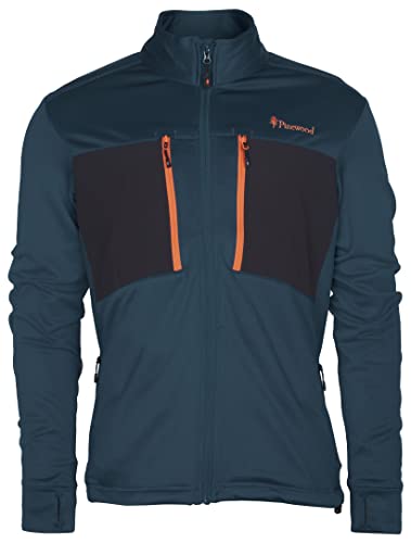 Pinewood Abisko Power Fleece für Herren. Zum Wandern, Trekking, Jagd, Hundesport und vielen Outdooraktivitäten (Atlantikblau, L) von Pinewood