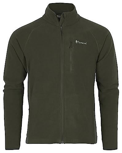 Pinewood Air Vent Fleece Jacke für Herren. Zum Wandern, Trekking, Jagd, Hundesport und vielen Outdoor-Aktivitäten (DUNKELGRÜN, XXL) von Pinewood