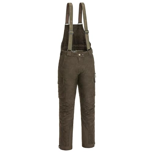 Pinewood Damen Abisko 2.0 Damen Jagd Hose - Outdoorhose Damen - komfortable, gefütterte und praktische Hose für die Jagd und das Ansitzen - mit abnehmbaren Hosenträgern und Rückenpartie von Pinewood