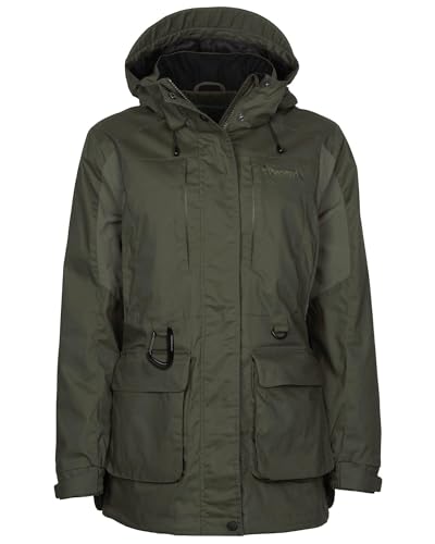 Pinewood Damen Hundesport Trainer Jacke - Outdoor Jacken für Damen - funktionell ausgestattete Jacke mit vielen Taschen und Platz für Hundetraining Zubehör - winddicht und wasserabweisend von Pinewood