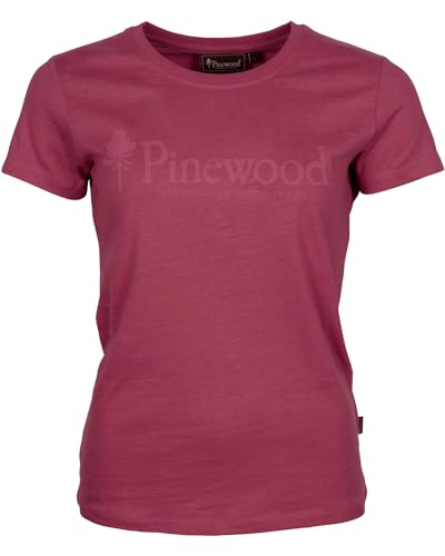 Pinewood Damen T-Shirt Outdoor Life Raspberry Pink XL von Pinewood