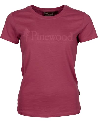 Pinewood Damen T-Shirt Outdoor Life Raspberry Pink XXL von Pinewood