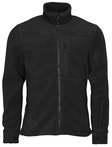 Pinewood Fleecejacke Herren Schwarz (M) - Herren Fleecejacke aus 100% übergebliebenen Stoffen - Fleecejacke Jagd zum Wandern Herren Fleece Jacke - Outdoor Fleecejacken für Herren von Pinewood