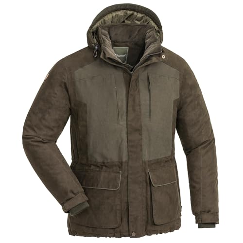 Pinewood Herren Abisko Småland 2.0 Jagd Jacke - Jagdjacke Herren - wind- und wasserdicht - bequeme Passform mit abnehmbarer Kapuze und anderen praktischen Details von Pinewood