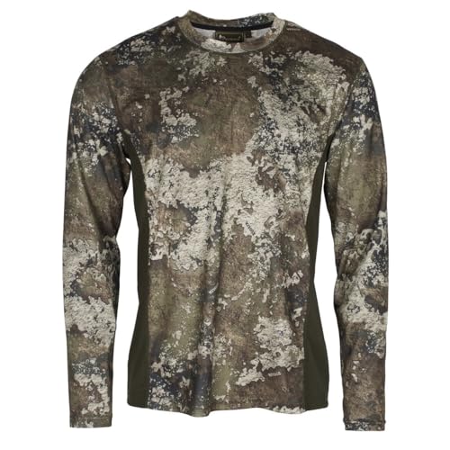 Pinewood Herren Furudal Insect Safe Camou L/S Shirt Grau/Braun/Schwarz L von Pinewood