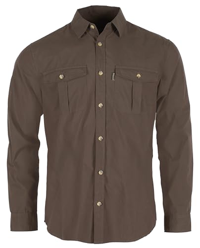 Pinewood Herren Safari Hemd Langarm - Stilvolles Outdoor Hemd Herren - Schnelltrocknende und weiche Polyester-Baumwoll-Mischung - Vielseitig einsetzbares Wanderhemd Pinewood Herren Safari Hemd Langarm - Stilvolles Outdoor Hemd Herren - Schnelltrocknende und weiche Polyester-Baumwoll-Mischung - Vielseitig einsetzbares Wanderhemd von Pinewood