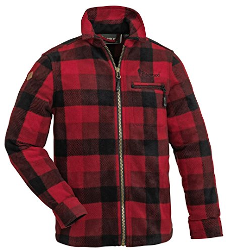 Pinewood Kanada Fleeceshirt Kinder rot/schwarz von Pinewood