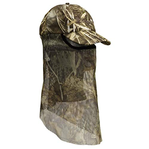 Pinewood Unisex Jagdkappe Baseball Cap mit Mosquito- BZW. Tarnnetz in Max 5 Camouflage von Pinewood