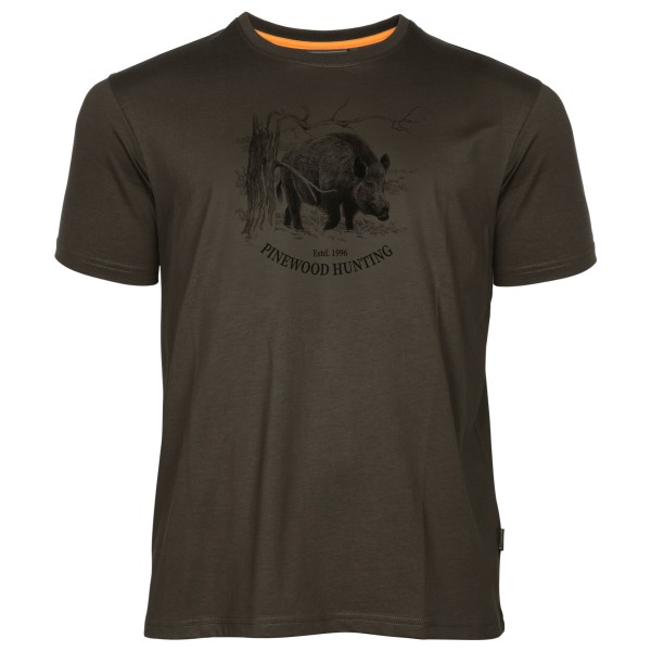 Pinewood - Wild Boar T-Shirt - T-Shirt Gr S braun von Pinewood