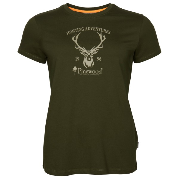Pinewood - Women's Red Deer T-Shirt - T-Shirt Gr S oliv von Pinewood
