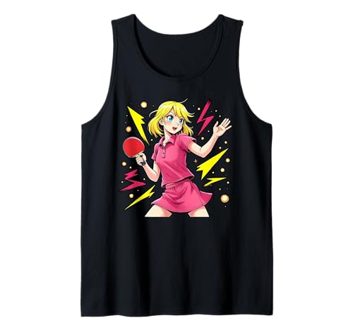 Charmantes Tischtennis-Mädchen Tank Top Charmantes Tischtennis-Mädchen Tank Top von Ping Pong Champion Girl Power Apparel
