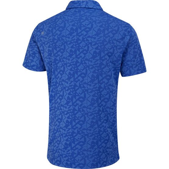 Ping Geo-Camo Halbarm Polo blau von Ping