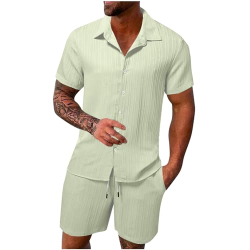 PingShun Herren Trainingsanzug Sommer Sportanzug 2 Teiliges Business Hemd Set Kurzarm T-Shirts Kurze Hose Freizeitanzug Black Friday 2025 PingShun Herren Trainingsanzug Sommer Sportanzug 2 Teiliges Business Hemd Set Kurzarm T-Shirts Kurze Hose Freizeitanzug Black Friday 2025 von PingShun