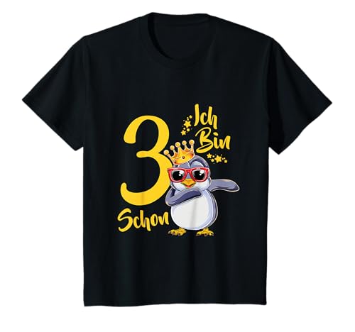 3. Geburtstag Pinguin Shirt Mädchen Geburtstagsshirt 3 Jahre T-Shirt von Pinguin Geburtstag Motive Shop