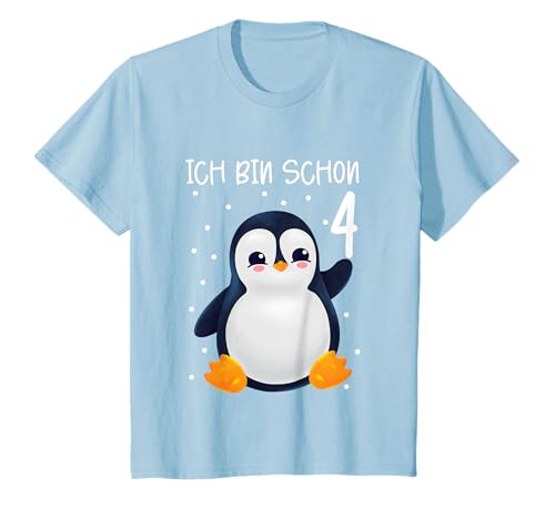 Ich Bin Schon 4 Jahre Alt Jungen Pinguin 4. Geburtstag T-Shirt von Pinguin Geschenk Kinder ab 4 Jahren Jungen