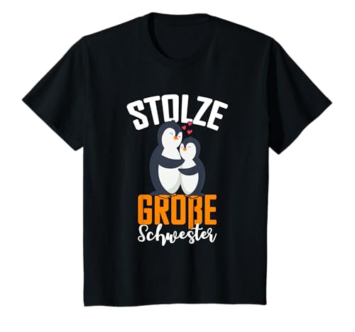 Große Schwester Pinguin Mädchen Geschwister T-Shirt Große Schwester Pinguin Mädchen Geschwister T-Shirt von Pinguin Große Schwester 2022 & 2023 Geschenkidee