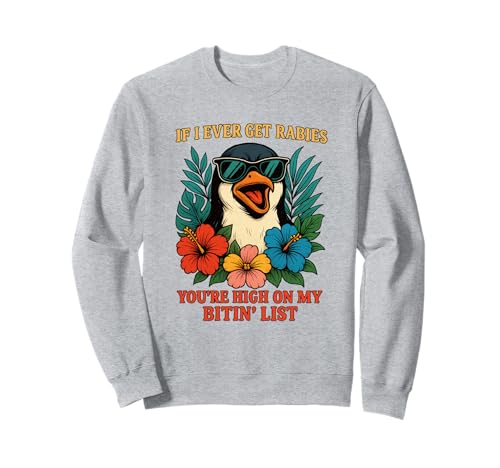 Lustig Pinguin Tollwut Beiß Liste Shirt Männer Frauen Sweatshirt Lustig Pinguin Tollwut Beiß Liste Shirt Männer Frauen Sweatshirt von Pinguin Humor Lustig Tiere Sprüche Kleidung