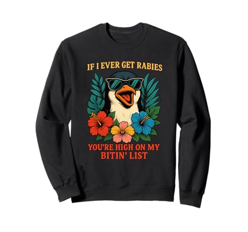 Lustig Pinguin Tollwut Beiß Liste Shirt Männer Frauen Sweatshirt Lustig Pinguin Tollwut Beiß Liste Shirt Männer Frauen Sweatshirt von Pinguin Humor Lustig Tiere Sprüche Kleidung