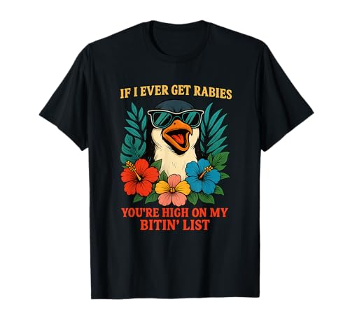 Lustig Pinguin Tollwut Beiß Liste Shirt Männer Frauen T-Shirt Lustig Pinguin Tollwut Beiß Liste Shirt Männer Frauen T-Shirt von Pinguin Humor Lustig Tiere Sprüche Kleidung