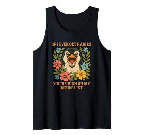 Lustig Pinguin Tollwut Beiß Liste Shirt Männer Frauen Tank Top Lustig Pinguin Tollwut Beiß Liste Shirt Männer Frauen Tank Top von Pinguin Humor Lustig Tiere Sprüche Kleidung