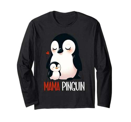 Best Mom Ever Süßes Pinguin Mama Muttertag Penguin Mom Langarmshirt Best Mom Ever Süßes Pinguin Mama Muttertag Penguin Mom Langarmshirt von Pinguin Mama Mutter Geschenke Muttertag