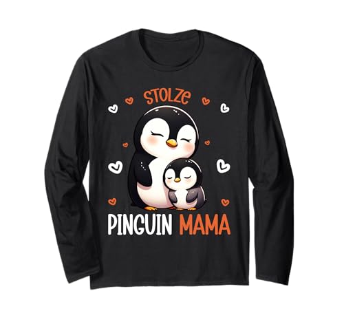 Stolze Pinguin Mama Muttertag Süßes Penguin Mom Langarmshirt Stolze Pinguin Mama Muttertag Süßes Penguin Mom Langarmshirt von Pinguin Mama Mutter Geschenke Muttertag