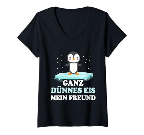 Damen Pinguin Tshirt Penguin Kostüm Nachthemd Schlafshirt Lustig T-Shirt mit V-Ausschnitt von Pinguin Tshirt Kinder Damen Penguin Lustig Mädchen