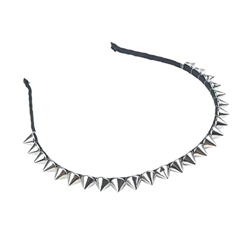 PiniceCore 1 Stück Metall Stirnband Spitze Mode Kühle Niete Haarband Stummband Partei Punk Headwear Gothic Stil von PiniceCore