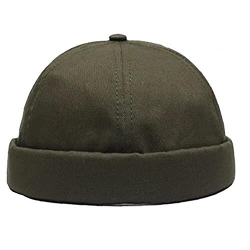 Pinicecore Rolled Cuff Retro Brimless Weiche Hut-Djustable Docker Cap Matrosenmütze Für Unisex von PiniceCore