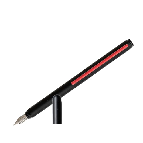 Pininfarina Füllfederhalter aus der Grafeex Fountain-Kollektion mit rotem Detail. Feine Feder mit Füllfederhalter und schwarzer Tinte. Länge: 15,2 cm. Referenz: GFX003ROF Pininfarina Füllfederhalter aus der Grafeex Fountain-Kollektion mit rotem Detail. Feine Feder mit Füllfederhalter und schwarzer Tinte. Länge: 15,2 cm. Referenz: GFX003ROF von Pininfarina