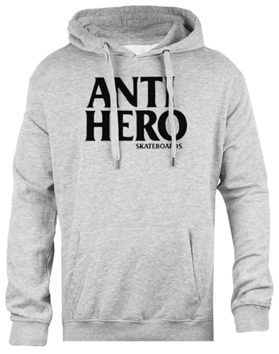 Anti Hero Skateboards Unisex-Kapuzenpullover In Grau Mit Normaler Passform von Pinitotee