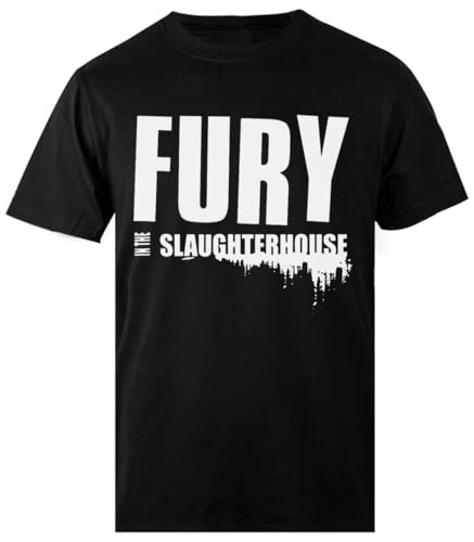 Fury In The Slaughterhouse 2023 Herren Herren Schwarz T-Shirt Herren T-Shirt Regular von Pinitotee