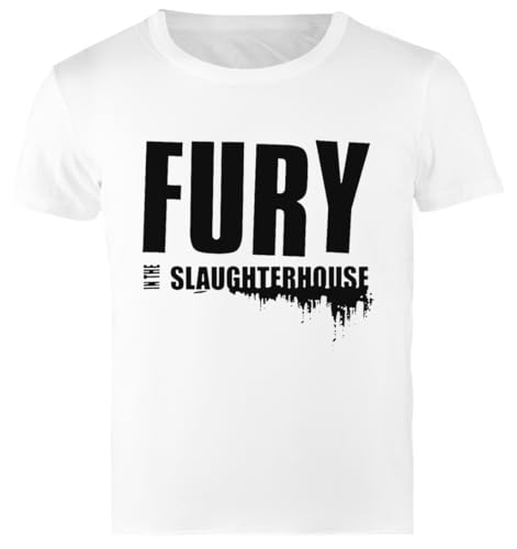 Fury In The Slaughterhouse 2023 Herren Weißes T-Shirt Herren T-Shirt Regular von Pinitotee