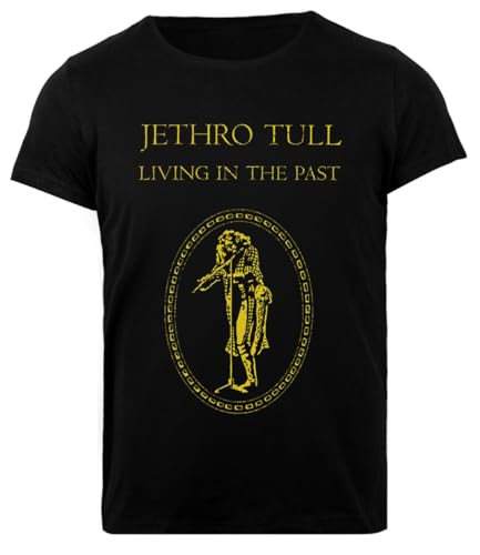 Jethro Tull Living In The Past Damen Schwarz T-Shirt Damen T-Shirt Regular von Pinitotee
