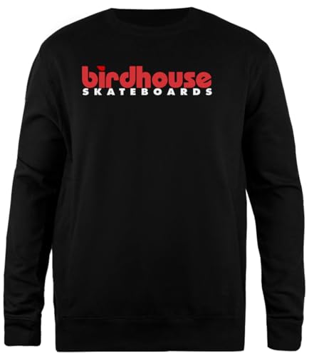 Pinitotee Birdhouse Skateboards Schwarzer Unisex-Pullover Mit Rundhalsausschnitt von Pinitotee
