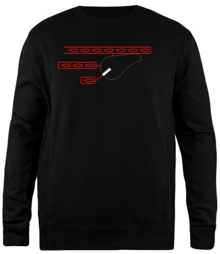 Pinitotee Hk Zündmodus Wahlschalter Schwarzer Unisex-Pullover Mit Rundhalsausschnitt von Pinitotee