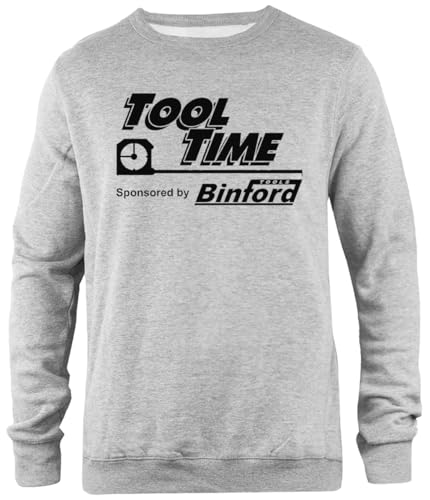 Pinitotee Tool Time Sponsored by Binford Unisex-Pullover Mit Rundhalsausschnitt In Grau von Pinitotee