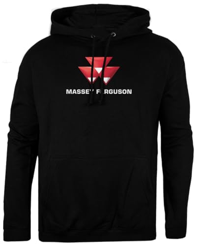 Pinitotee What Massey Ferguson Agricultural Schwarzer Unisex-Pullover, Normaler Kapuzenpullover von Pinitotee
