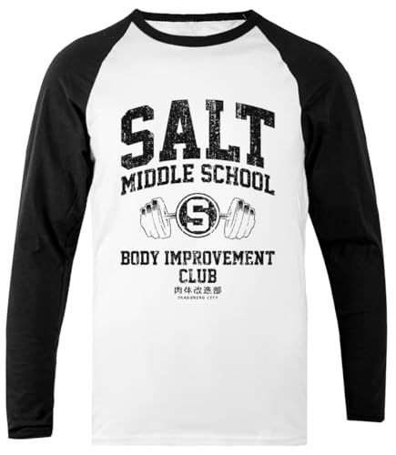 Salt Middle School Body Improvement Club Unisex-Baseball-T-Shirt Mit Langen Ärmeln von Pinitotee