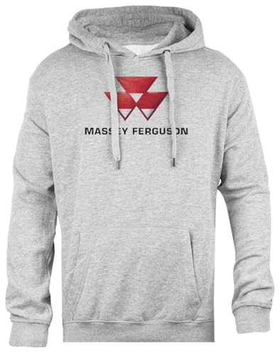 What Massey Ferguson Agricultural Unisex-Kapuzenpullover In Grau Mit Normaler Passform von Pinitotee