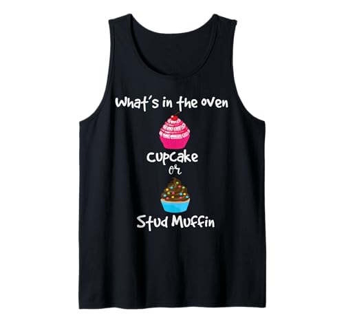 What's In The Oven Baby Gender Reveal Party Ankündigung Tank Top What's In The Oven Baby Gender Reveal Party Ankündigung Tank Top von Pink Blue Baby Shower Gender Reveal Party Apparel