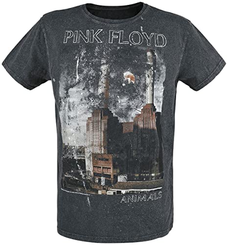 Pink Floyd Animals Männer T-Shirt Charcoal L 100% Baumwolle Band-Merch, Bands von Pink Floyd