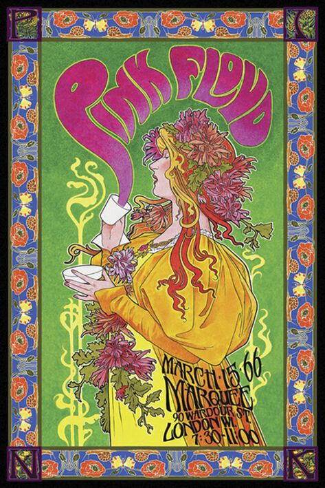 Pink Floyd Bob Masse Tourposter Poster multicolor von Pink Floyd