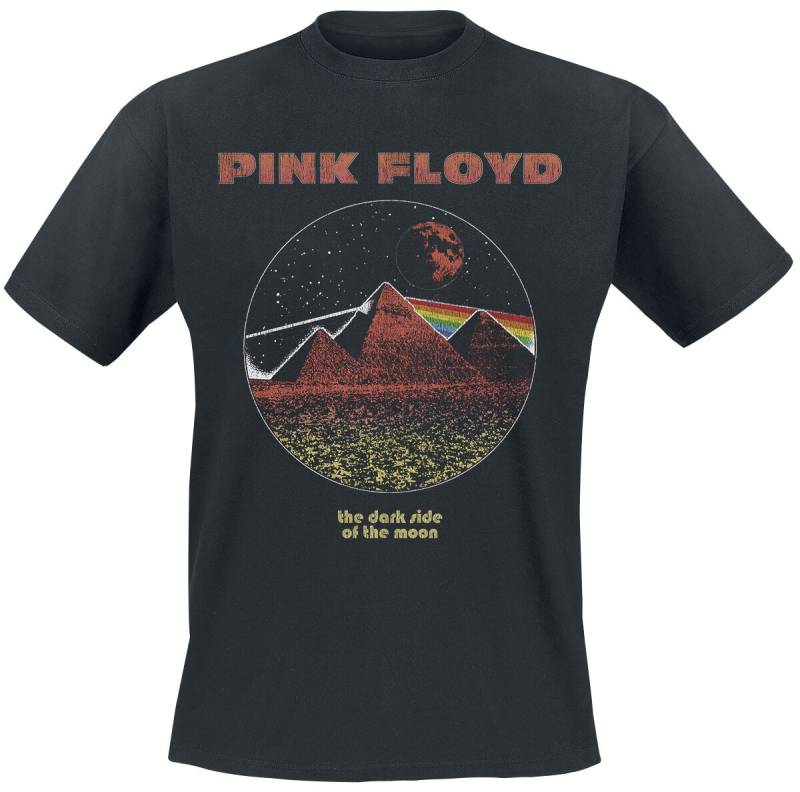 Pink Floyd DSTOM Pyramids Vintage T-Shirt schwarz in XXL von Pink Floyd