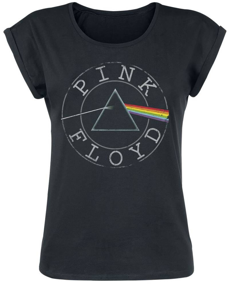 Pink Floyd Logo Circle T-Shirt schwarz in XXL von Pink Floyd