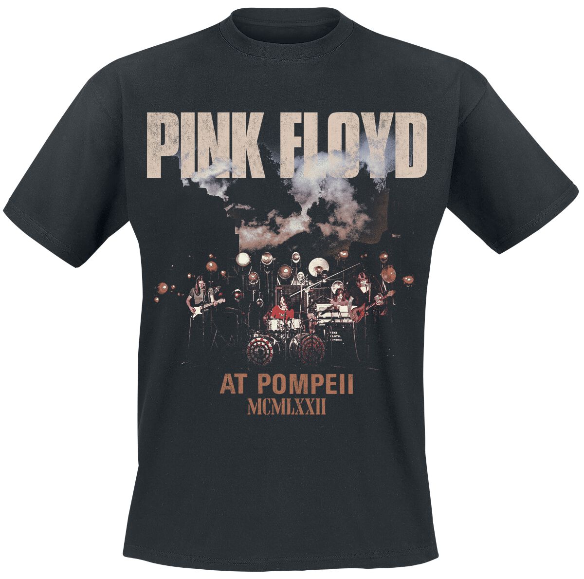 Pink Floyd Pompeii Live Photo T-Shirt schwarz in XL von Pink Floyd