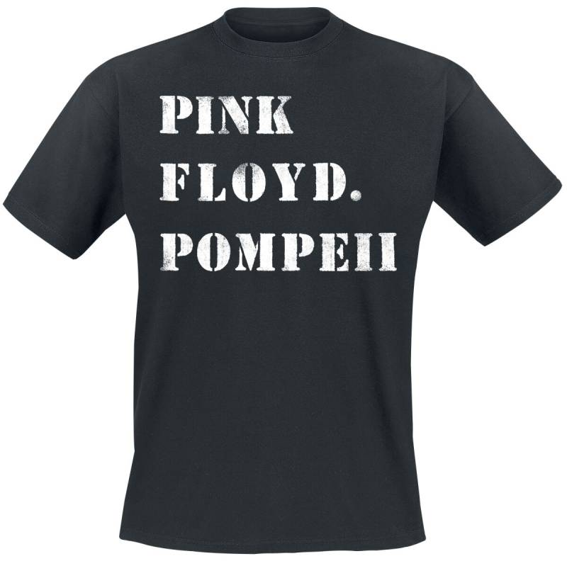 Pink Floyd Pompeii Stencil T-Shirt schwarz in L von Pink Floyd